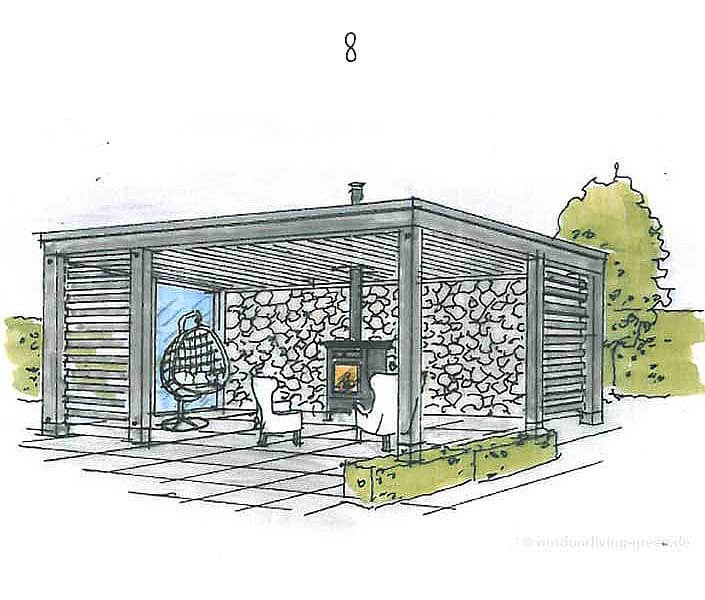 Design-Gartenhaus Nr. 8